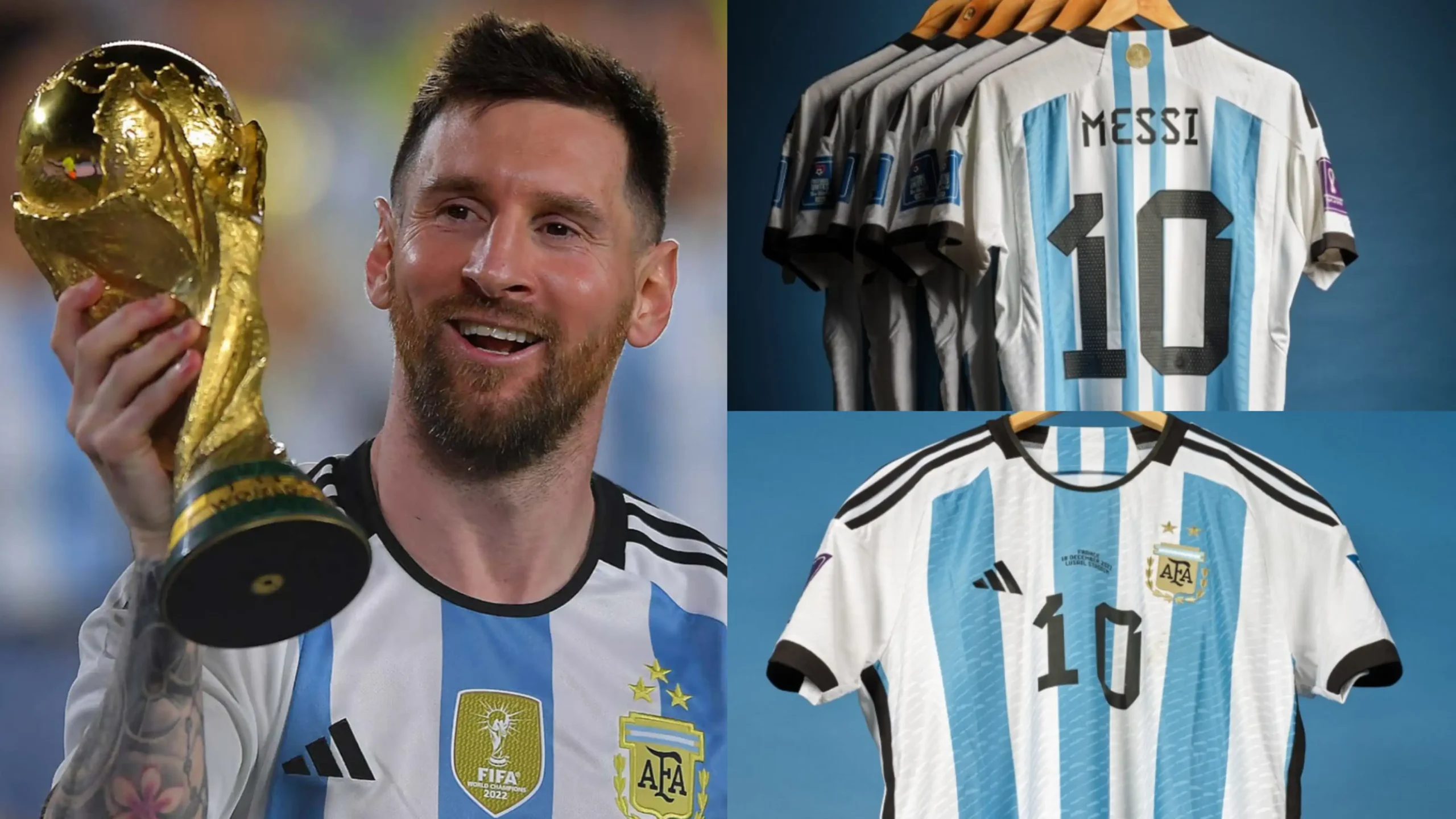 Umupira wambawe na Lionel Messi mu gikombe cy’Isi ugiye kugurishwa arenga Miliyoni 12 RWF