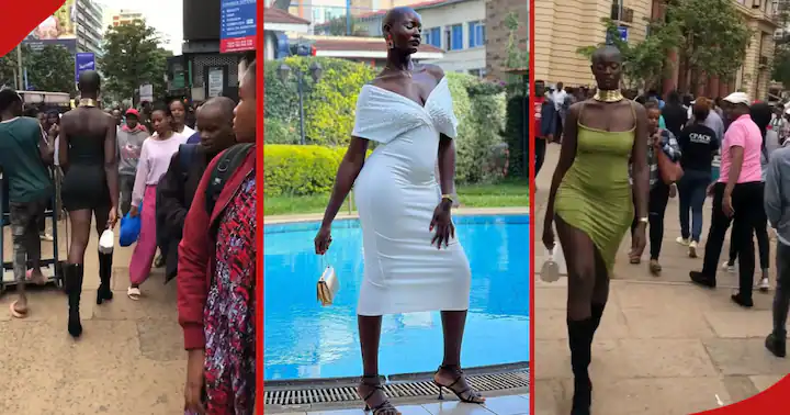 Kenya : Umukobwa w’uburanga umurika imideri Lupita Nyakisumo yarangaje abatari bake